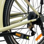 Bicicleta dama 26 inch, schimbator shimano 7 viteze, frane pe disc, cos cumparaturi, portbagaj