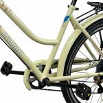 Bicicleta dama 26 inch, schimbator shimano 7 viteze, frane pe disc, cos cumparaturi, portbagaj