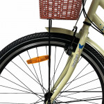 Bicicleta dama 26 inch, schimbator shimano 7 viteze, frane pe disc, cos cumparaturi, portbagaj