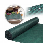 Plasa de umbrire gradina, 1.5x10 metri, grad de umbrire 40%, polietilena densitate 50 g/mp, verde