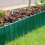 Palisada gradina, separator ornamental verde, lungime 100 cm, inaltime totala 24 cm