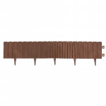 Palisada gradina, gardulet decorativ 24x100 cm, imbinari ascunse, maro