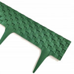 Palisada decorativa, aspect ratan, montare usoara, 20x82 cm, verde