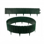 Palisada gradina, separator ornamental verde, lungime 100 cm, inaltime totala 24 cm