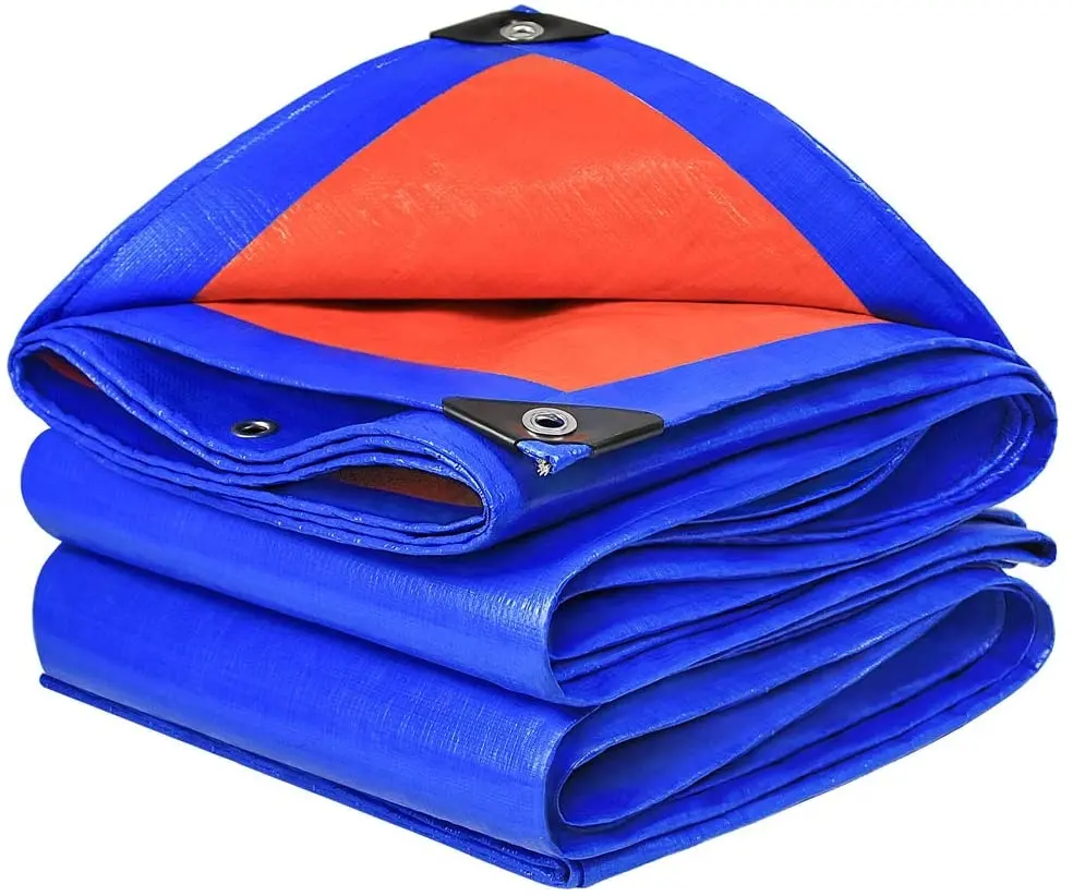 Prelata impermeabila de protectie, 2x3 m, inele prindere, 160g/mp