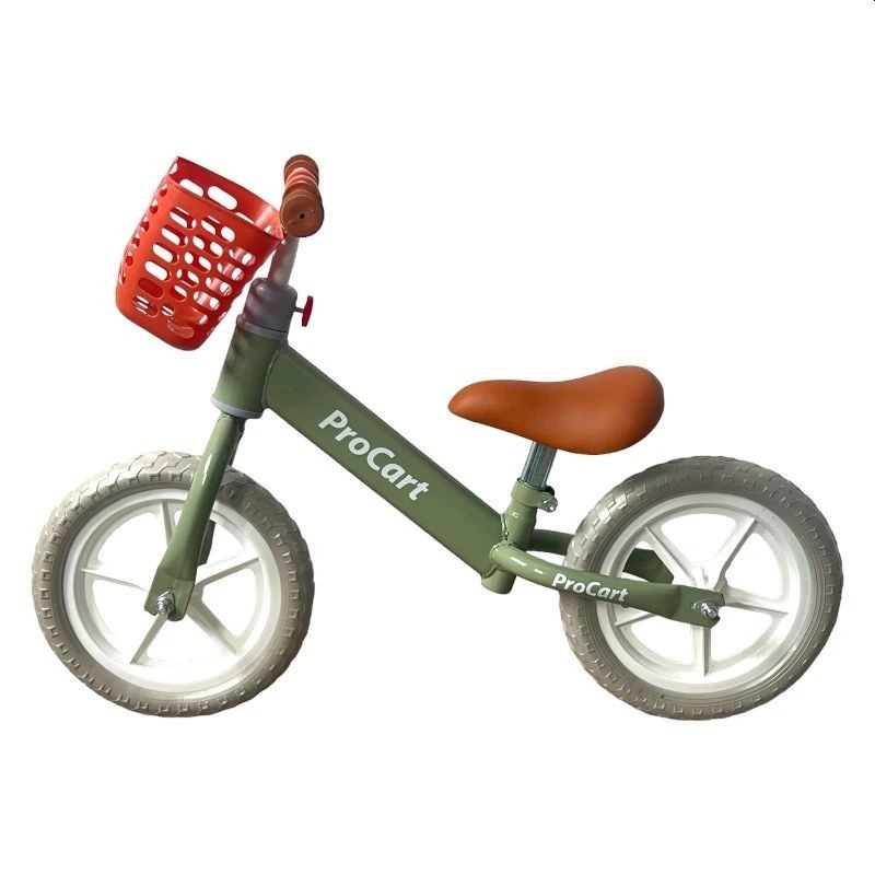 Bicicleta fara pedale, de echilibru, roti 11 inch spuma eva, verde