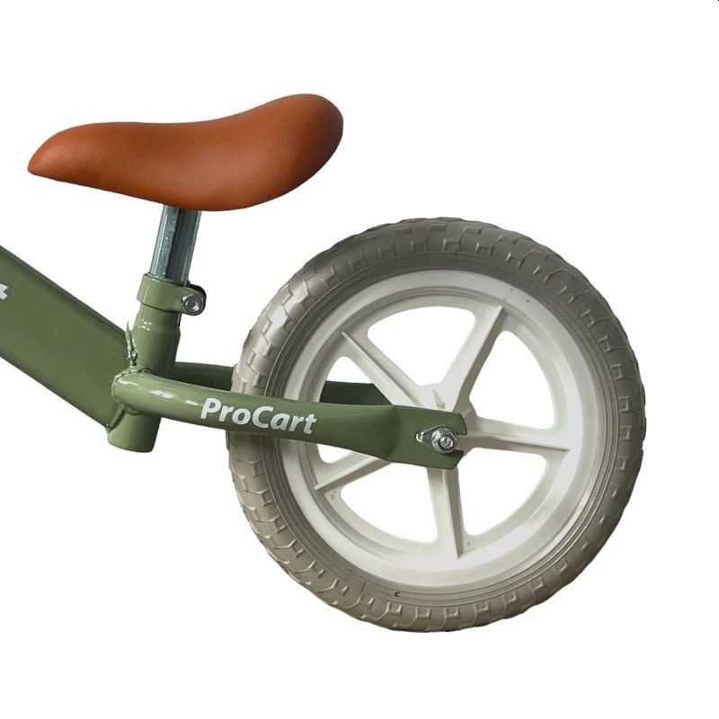 Bicicleta fara pedale, de echilibru, roti 11 inch spuma eva, verde
