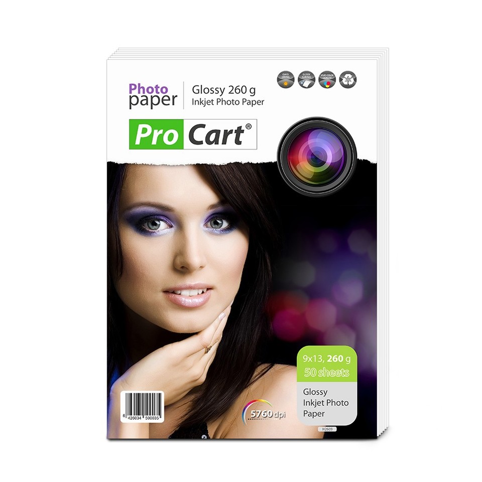 Hartie foto glossy 260g 9x13