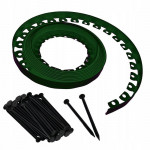Separator gazon, lungime 10 metri, latime 5 cm, 30 pini montaj, culoare verde