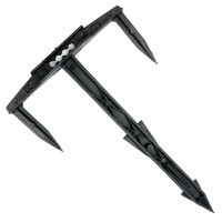 Cui fixare folie agrotextil straturi, lungime 17 cm, latime 10 cm, negru