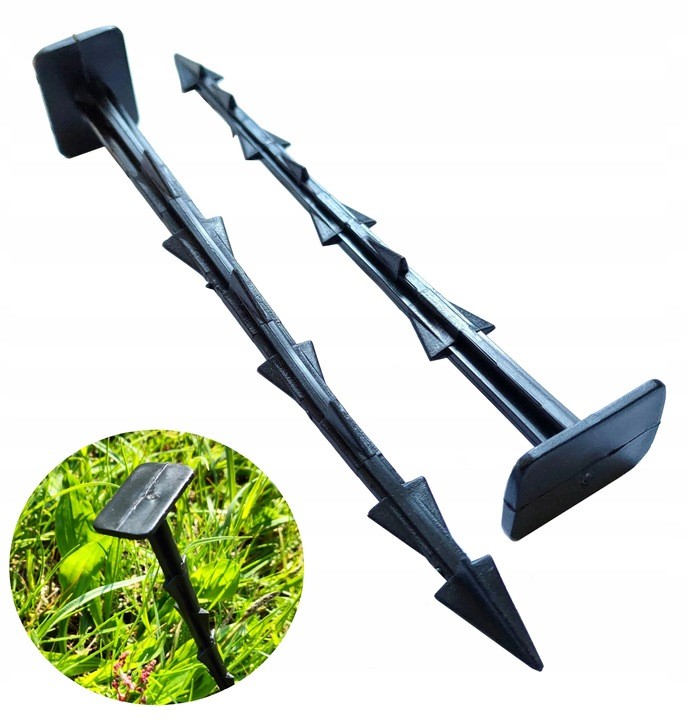 Cui fixare folie straturi, pentru gradina si sera, lungime 15 cm, negru