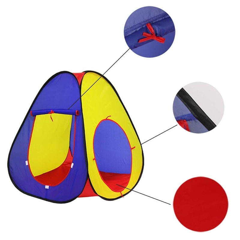 Cort de joaca 3 in 1 pentru copii, set 100 mingi multicolore, tunel, cort iglu, cub, poliester, 300x80x86 cm
