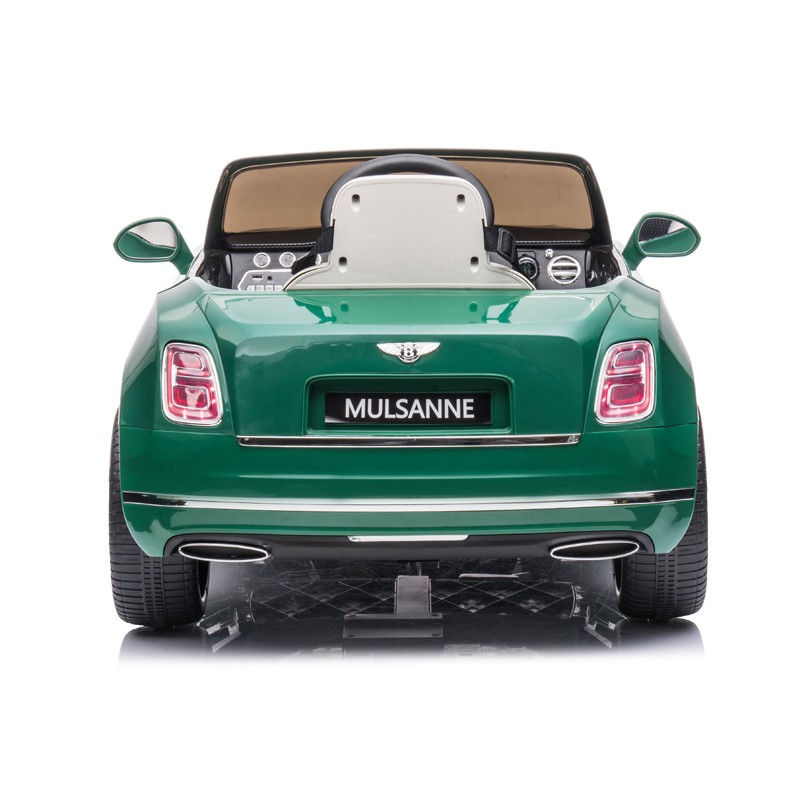 Masina electrica de jucarie bentley mulsanne, 2x35w, mp3, maxim 30 kg, telecomanda, roti eva, verde