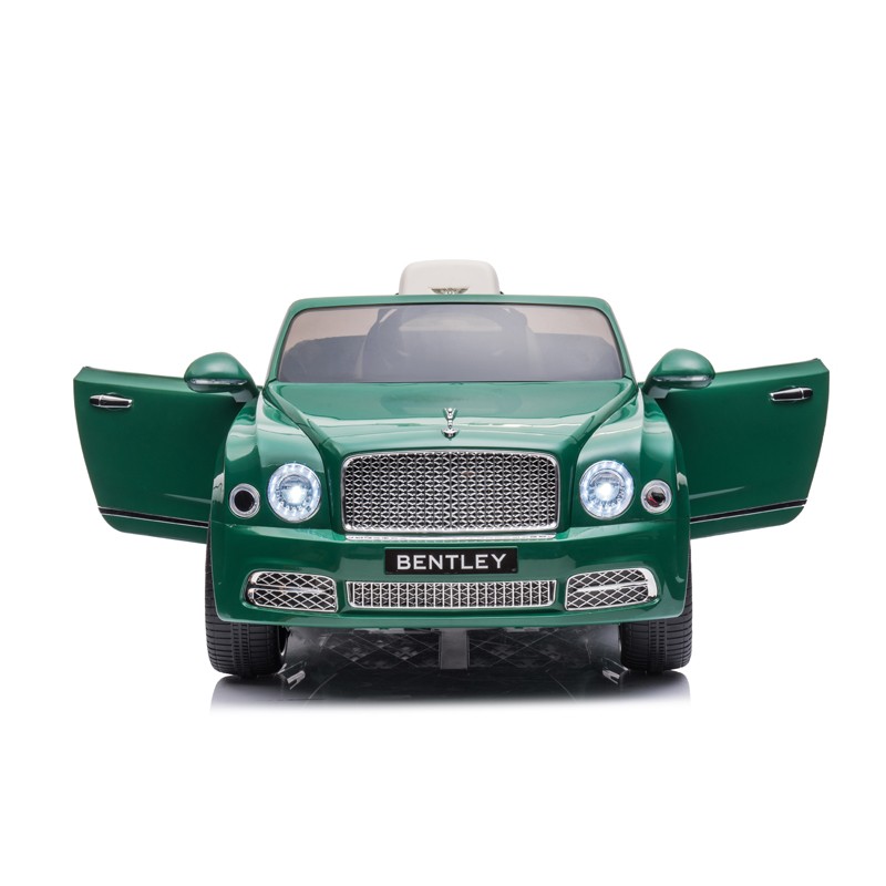 Masina electrica de jucarie bentley mulsanne, 2x35w, mp3, maxim 30 kg, telecomanda, roti eva, verde