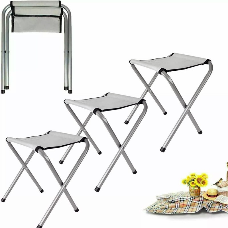 Set masa cu 4 scaune pentru camping, inaltime masa reglabila, 120x60x70/62/55 cm, aluminiu