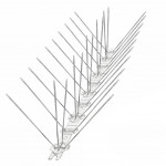 Banda tepi metalici anti pasari, flexibila, tip v, lungime 50 cm, pentru orice tip de suprafata