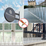 Banda tepi metalici anti pasari, flexibila, tip v, lungime 50 cm, pentru orice tip de suprafata