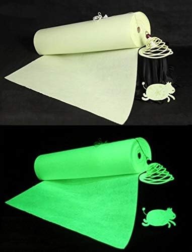 Material textil verde glow luminescent, 1.45 mp, lavabil, 190g/mp