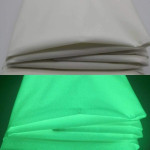 Material textil verde glow luminescent, 1.45 mp, lavabil, 190g/mp