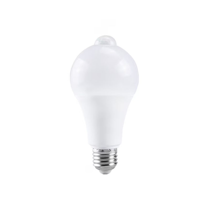 Bec cu senzor miscare, 12w, soclu e27, lumina alb rece