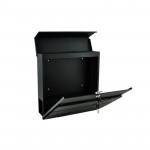 Cutie postala, design modern, 2 chei, suport ziare, capac rabatabil, otel galvanizat, 36.5 x 36.5 x 11 cm