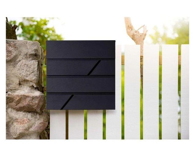 Cutie postala, design modern, 2 chei, suport ziare, capac rabatabil, otel galvanizat, 36.5 x 36.5 x 11 cm