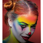 Vopsea glow uv neon rosie, pentru machiaj fata si corp, 25 ml