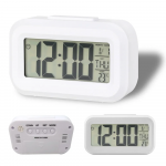 Ceas digital multifunctional led, ora, data, temperatura, alarma, lumina fundal, snooze, alb