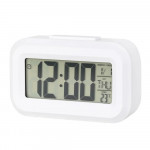 Ceas digital multifunctional led, ora, data, temperatura, alarma, lumina fundal, snooze, alb