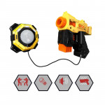 Set 2 arme de jucarie laser tag, efecte luminoase si sunete, baterii, 3 ani+
