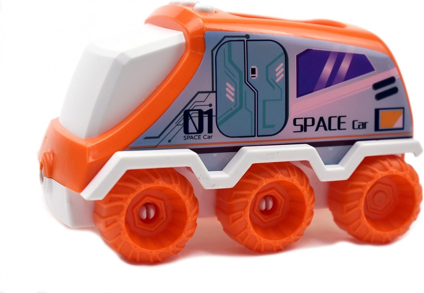 Nava spatiala cu proiector planete, 3 figurine astronaut, efecte sonore si abur, 31 moduri constructie, 9 carti educative