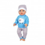 Papusa interactiva care face pipi, farfurie, olita, suzeta, pampers, inaltime 45 cm, 3 ani+
