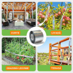 Banda reflectorizanta anti pasari, model holografic, pvc, latime 5 cm, 80 m,argintie