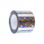 Banda reflectorizanta anti pasari, model holografic, pvc, latime 5 cm, 80 m,argintie