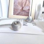 Bratara magnetica de prindere perdele si draperii, set 2 bucati, argintiu