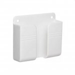 Suport de perete pentru incarcare telefon, universal, 9.5 x 7.7 cm, alb