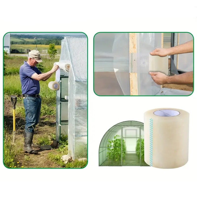 Banda adeziva reparatie crapatura folie solar, transparenta, 150 mm x 20 m