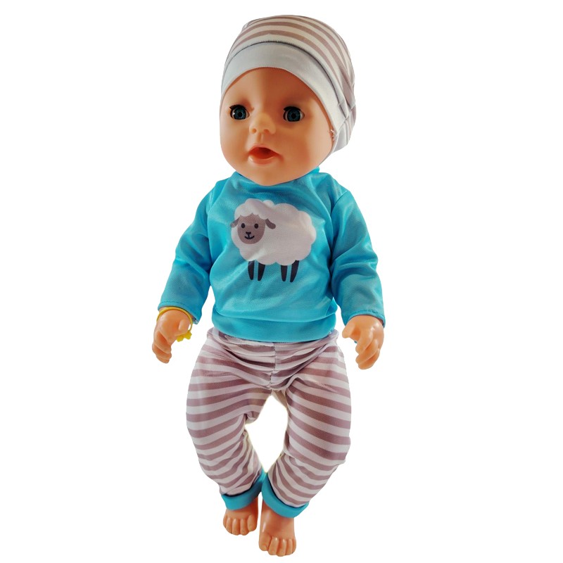 Papusa interactiva care face pipi, farfurie, olita, suzeta, pampers, inaltime 45 cm, 3 ani+