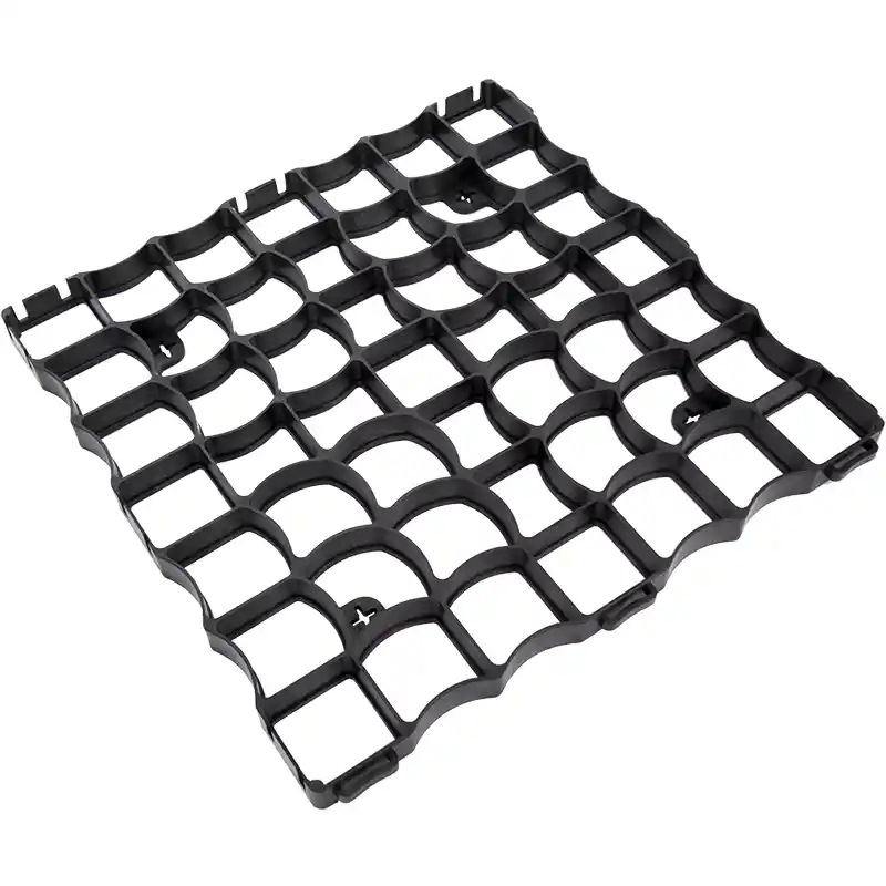 Grila eco p3 pentru parcare, 50x50x3 cm, rezistenta 180 tone/mp, negru
