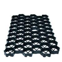 Grila tip fagure pentru parcari si terasamente, 480 tone/mp, 60x40x3 cm, plastic negru