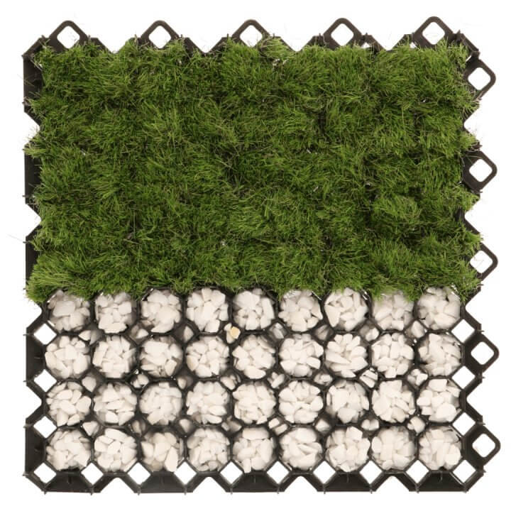 Grila gazon, rezistenta 160 tone/mp, 60x60x4 cm, aplicatii multiple, pp si pe, verde
