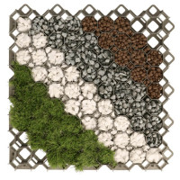 Grila gazon, rezistenta 160 tone/mp, 60x60x4 cm, aplicatii multiple, pp si pe, verde