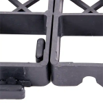 Pavela grila ecologica, capacitate 180 t/mp, gratar h30, 33x33x3 cm, pp si pe, neagra
