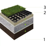 Pavela grila ecologica, capacitate 180 t/mp, gratar h30, 33x33x3 cm, pp si pe, neagra