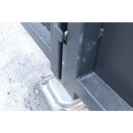 Opritor mecanic pentru porti batante, 158x138 mm, otel galvanizat