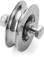 Roata culisanta cu 2 rulmenti de 68 mm, otel galvanizat, latime canal 20 mm, pentru porti suspendate