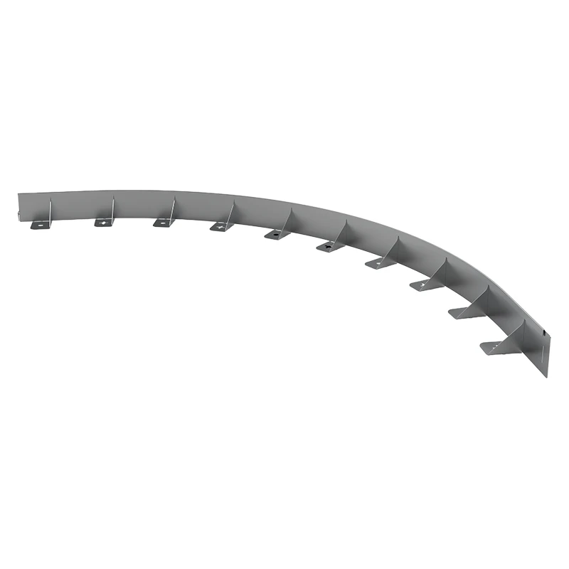 Bordura separator gazon, inaltime 48 mm, lungime 1022.5 mm, otel galvanizat, argintiu