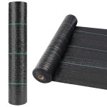 Folie agrotextil, antiburuieni, filtru uv, 1.1x50 metri, 100 g/mp, polipropilena