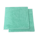 Covor puzzle pufos, 61.5x61.5x1.7 cm, spuma eva, set 2 piese culoare mint green
