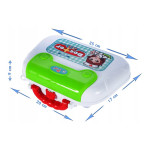 Trusa de doctor pentru copii, valiza cu 12 accesorii, maner si curea transport, 25x9x17 cm